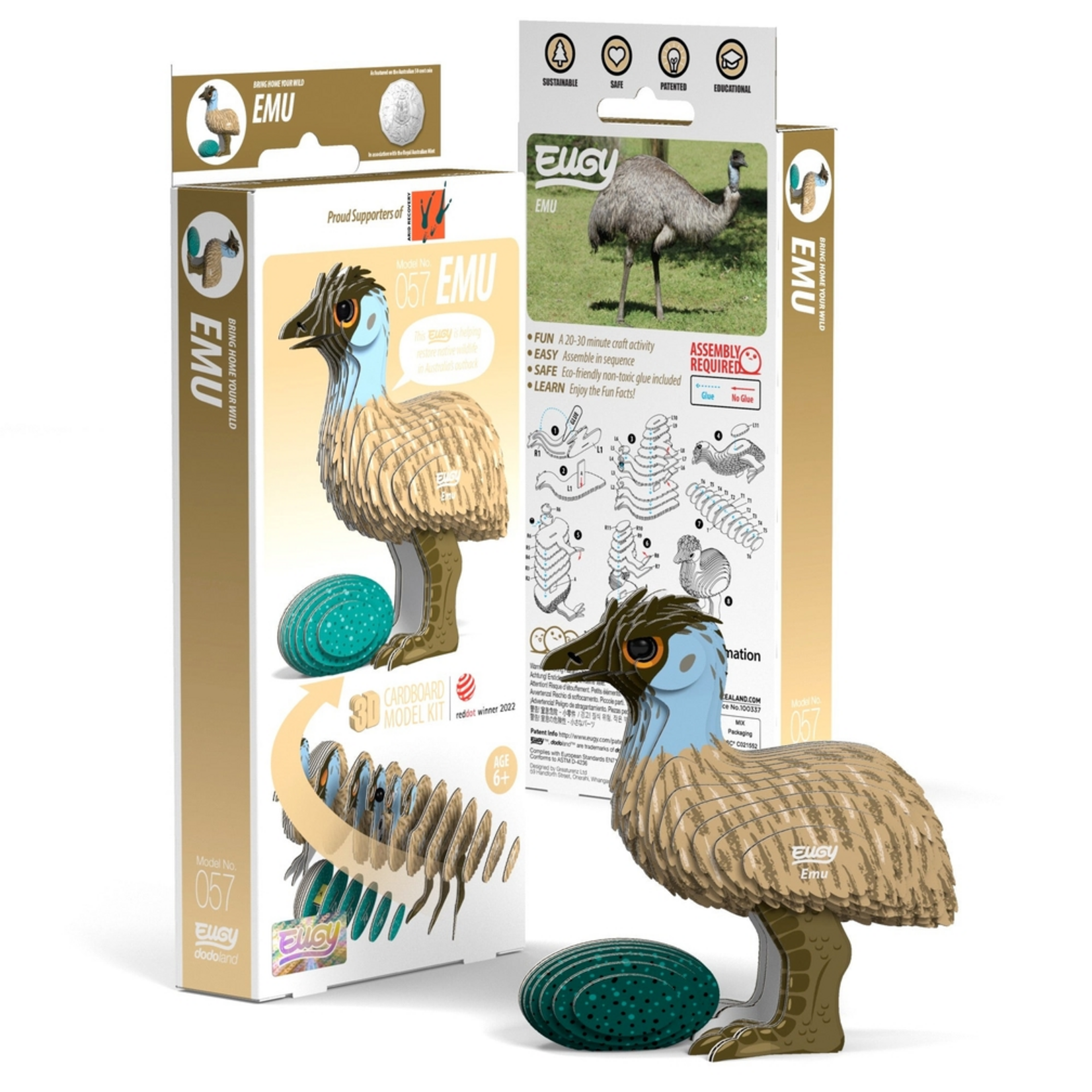 Safari Ltd Eugy 3D Puzzle Emu
