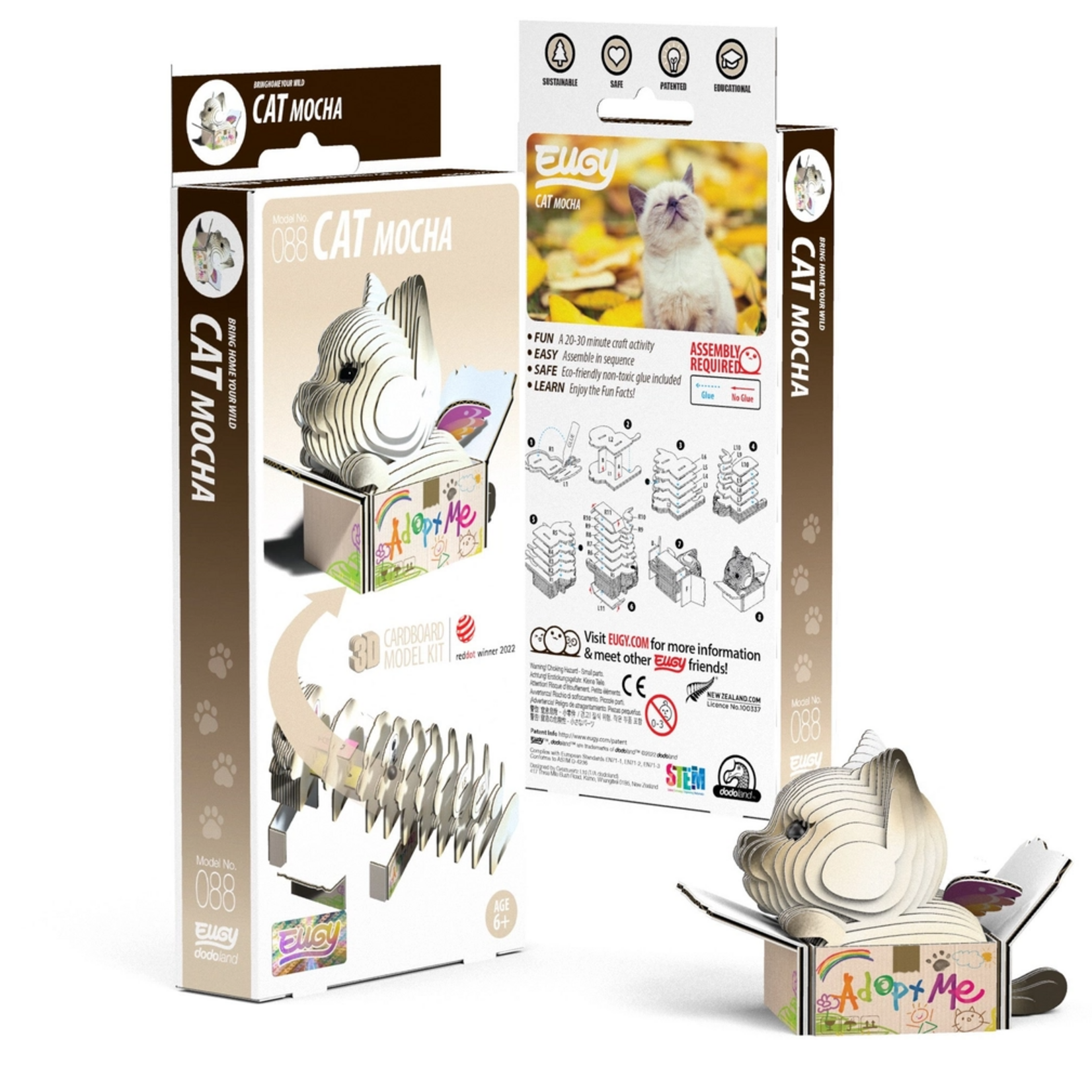 Safari Ltd Eugy 3D Puzzle Mocha