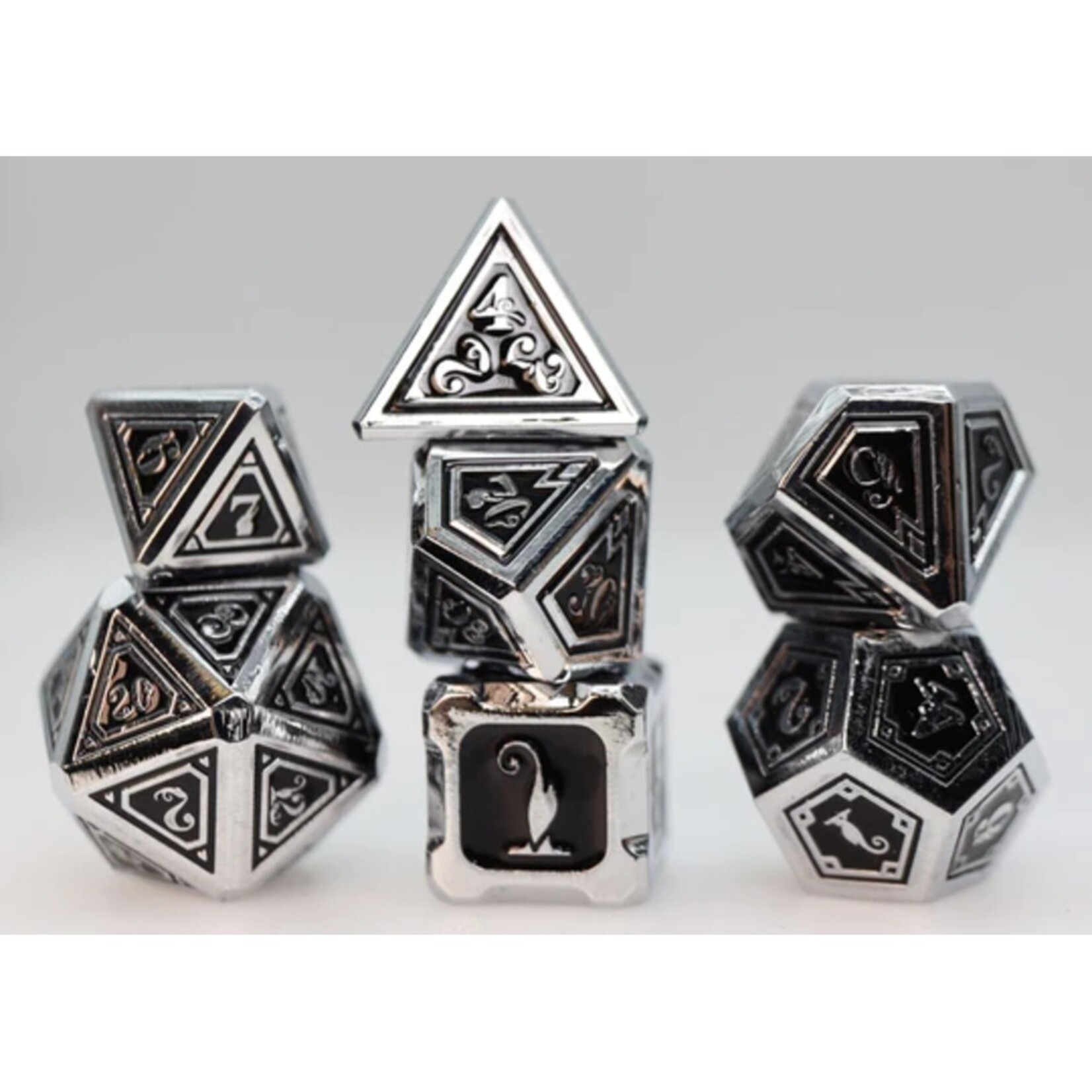 Foam Brain Games Alchemist Metals Necrotic 7 die set