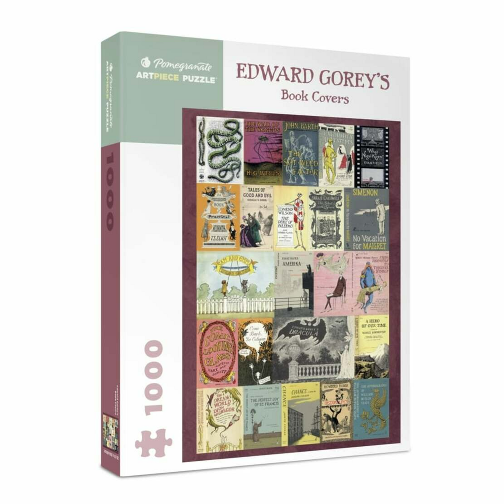 Pomegranate Communications 1000 pc Puzzle Edward Gorey's Book Covers