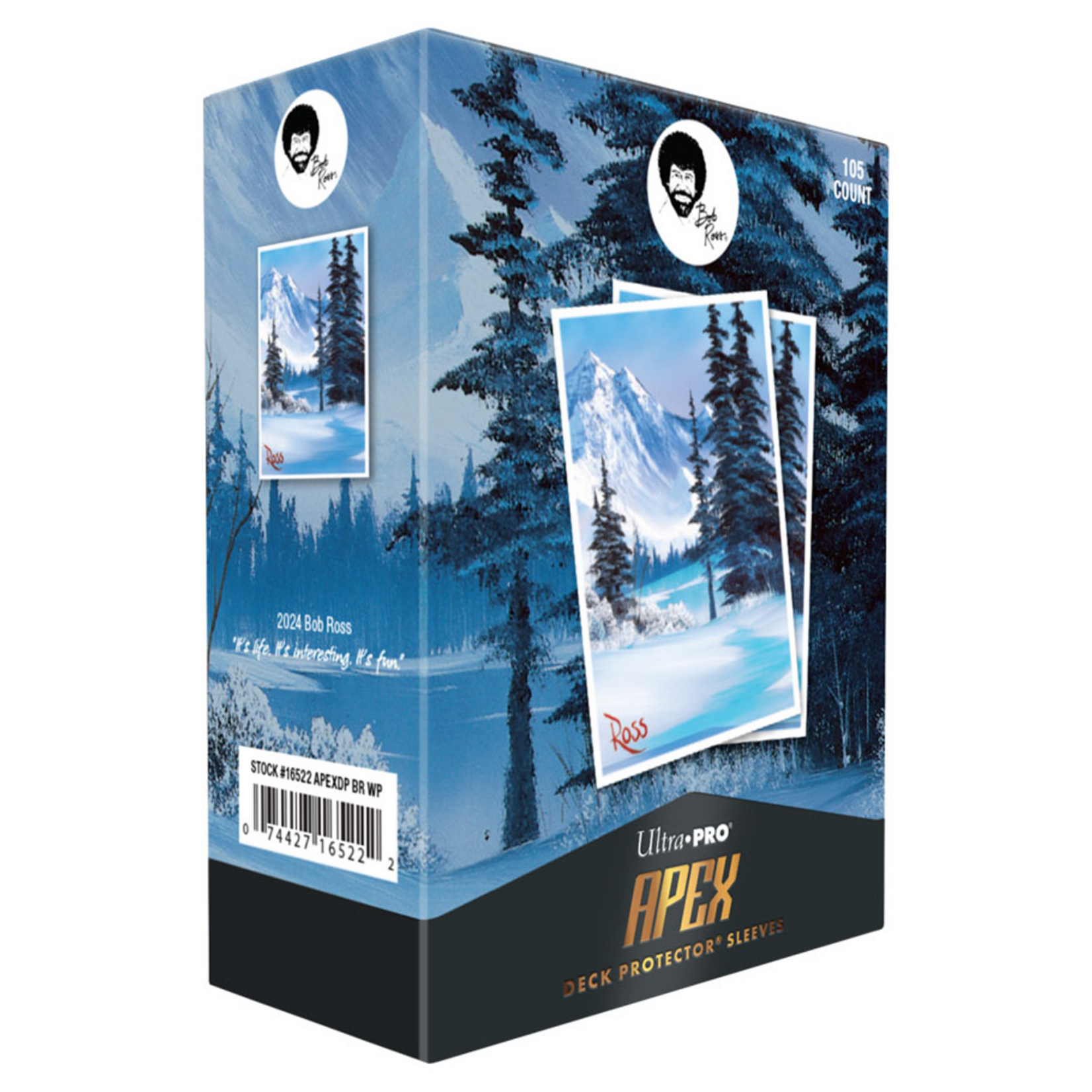 Ultra Pro Ultra Pro Bob Ross Winter Paradise APEX Sleeves 105 ct