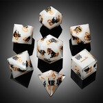 Dice Habit Dice Habit Sharp Edge Playful Kitty Polyhedral 7 die set