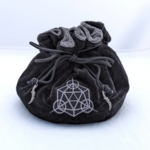 Fennek and Finch Rogue Black Grey w/ Daggers Multipocket Large Dice Bag