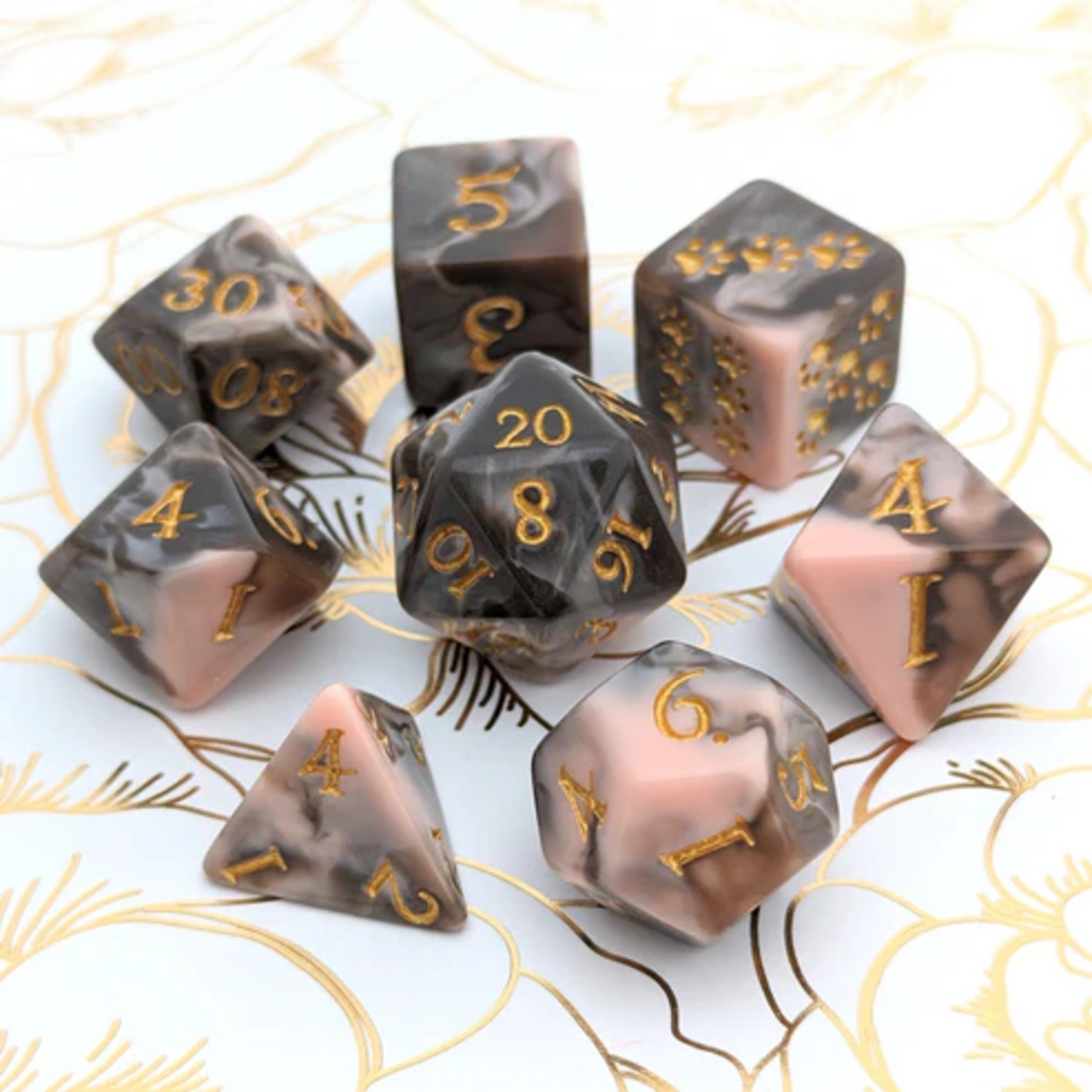 Fennek and Finch Caramel Macchiato Polyhedral 8 die set