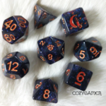 Fennek and Finch Endless Expanse Polyhedral 8 die set