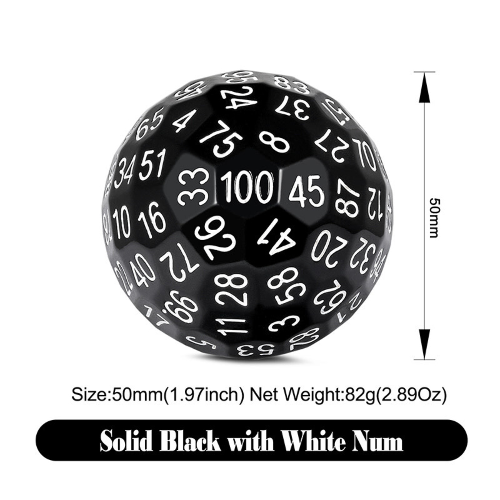 Dice Habit Dice Habit d100 Black