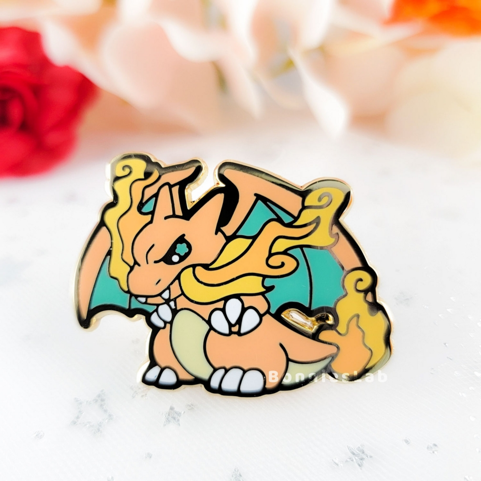 Bonnie's Lab Pokemon Charizard Enamel Pin