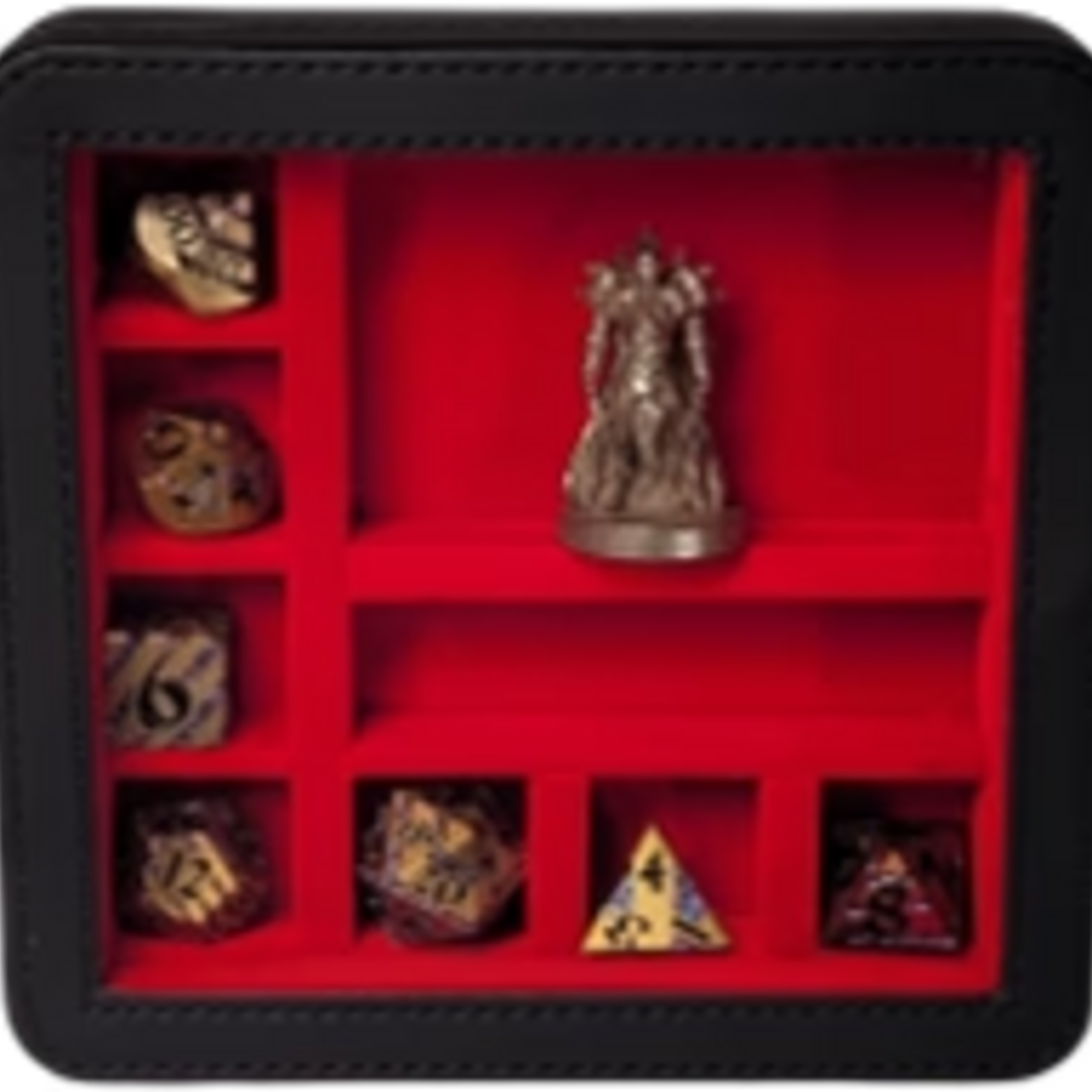 Forged Forged Character Shrine RPG Dice and Miniature Traveling Display Case Red