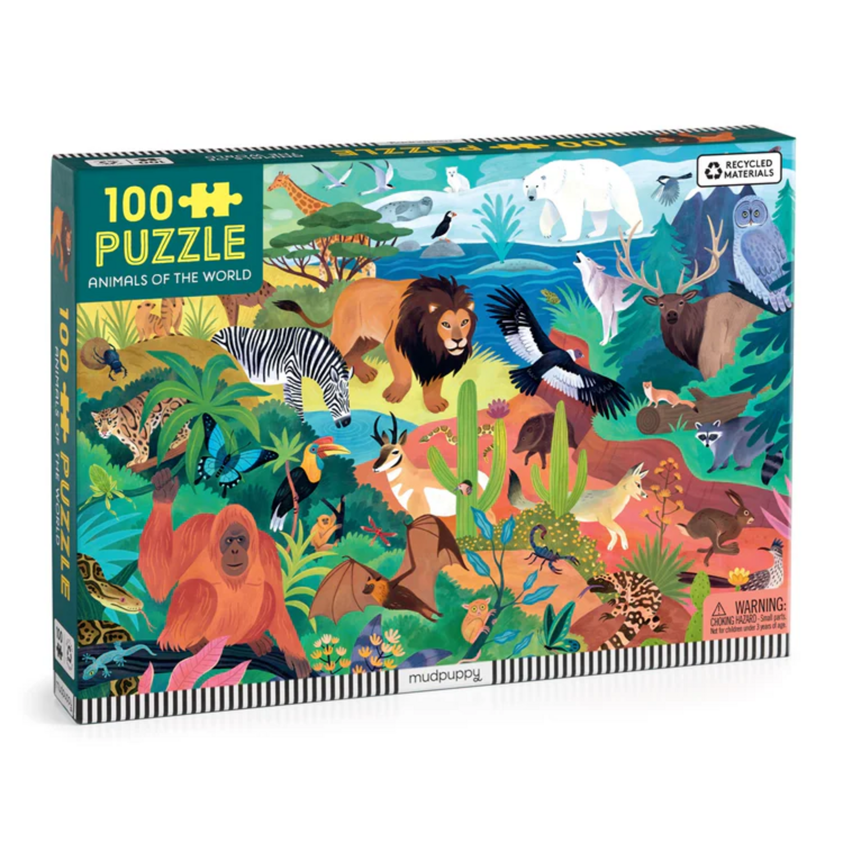 Mudpuppy 100 pc Puzzle Animals of the World