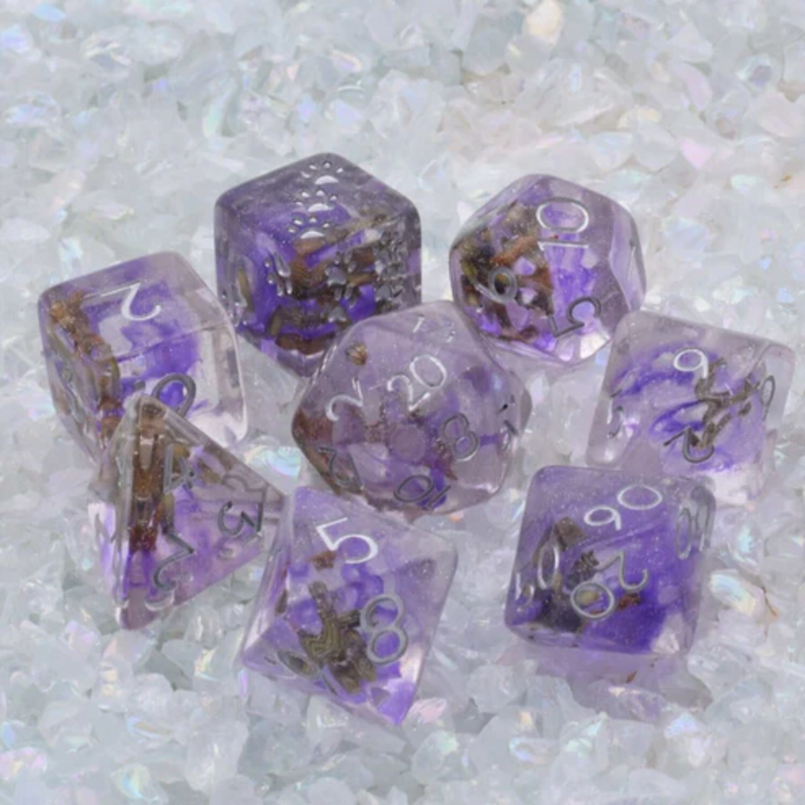 Fennek and Finch Dried Lavender Real Flowers Polyhedral 8 die set