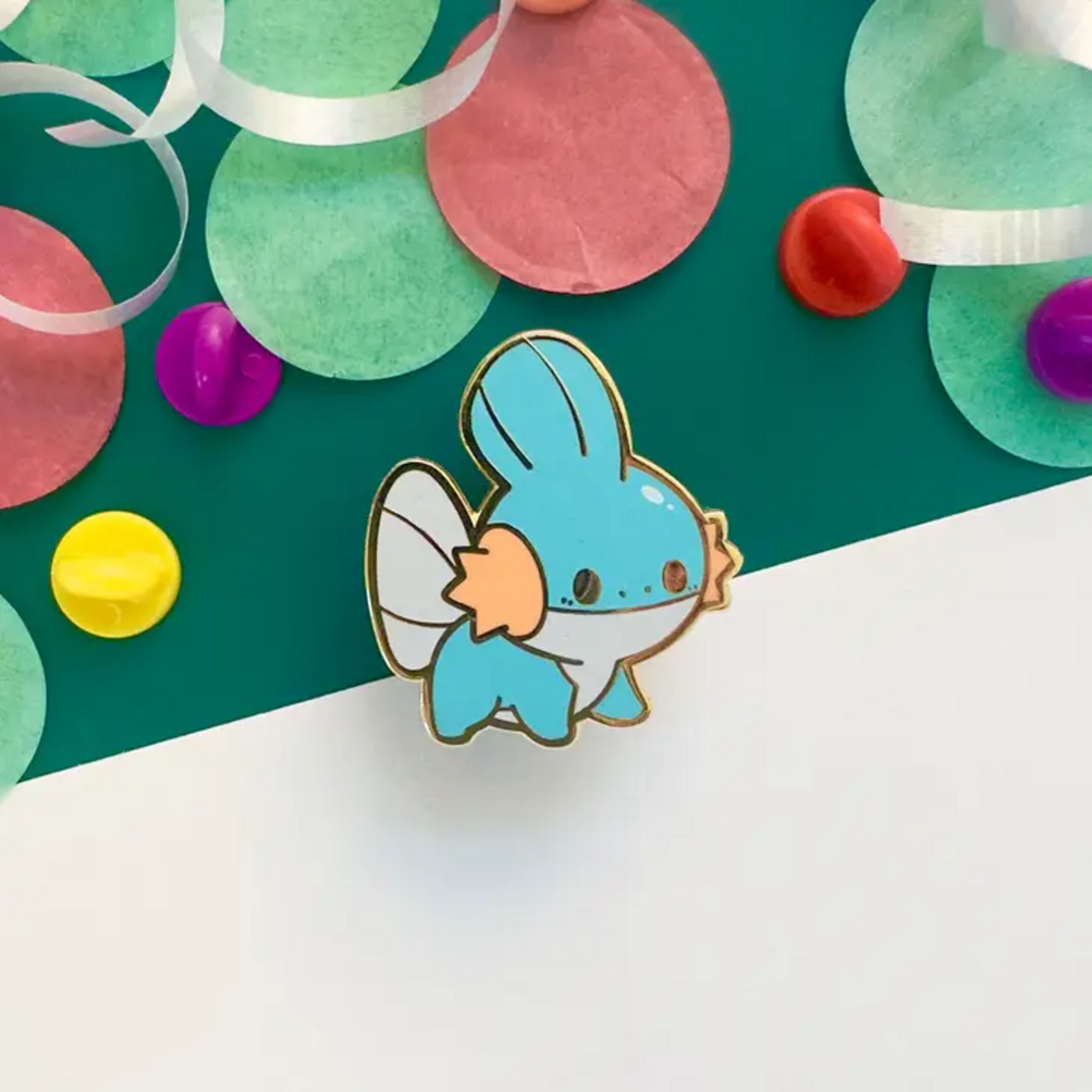 HeyyoJojo Pokemon Mudkip Party Friend Enamel Pin