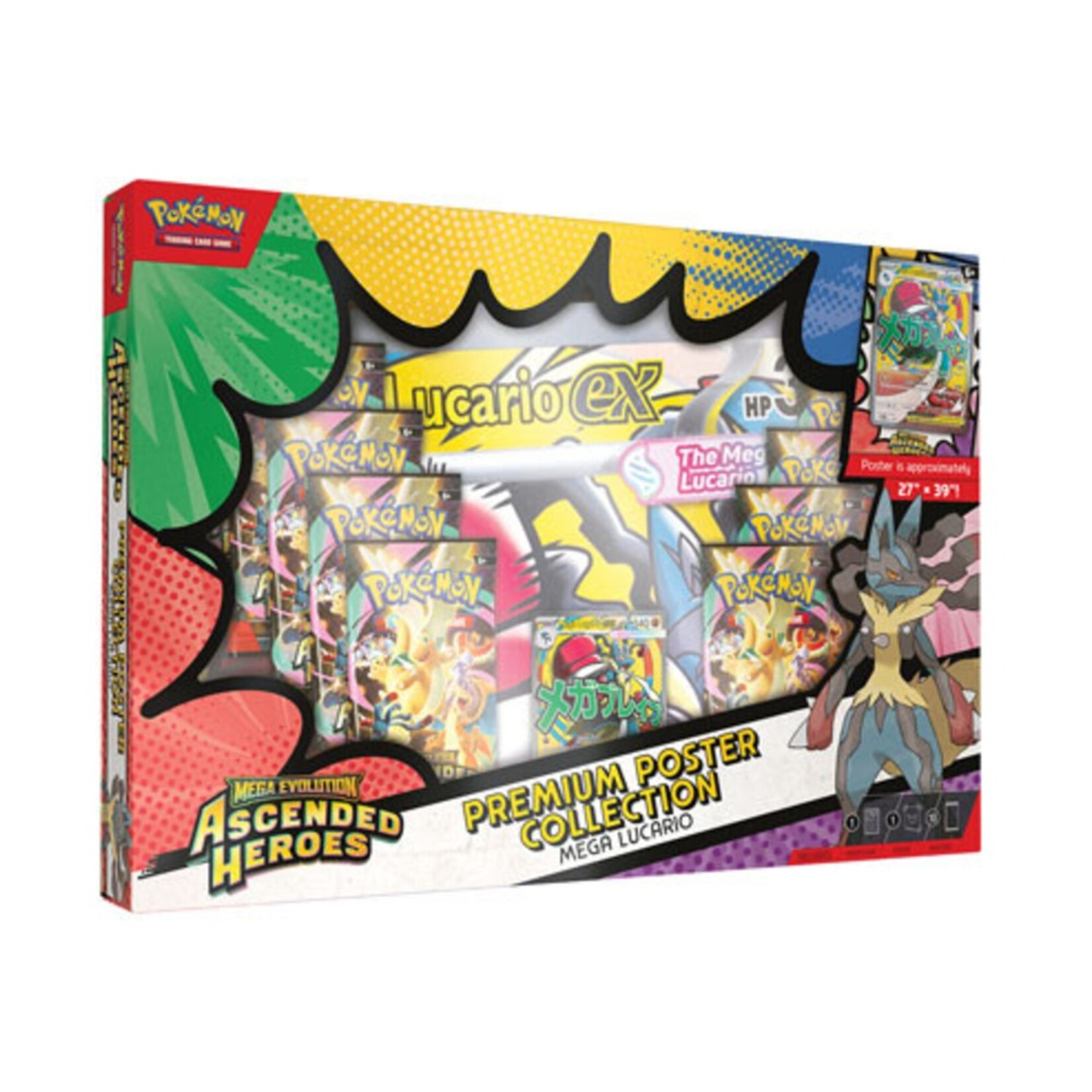 Pokemon Company International Pokemon Mega Evolution Ascended Heroes Poster Collection Lucario