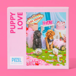 Pezel Puzzles 500 pc Puzzle Puppy Love w/ Canvas Bag