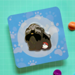 HeyyoJojo Pokemon Mabosstiff Party Friend Enamel Pin