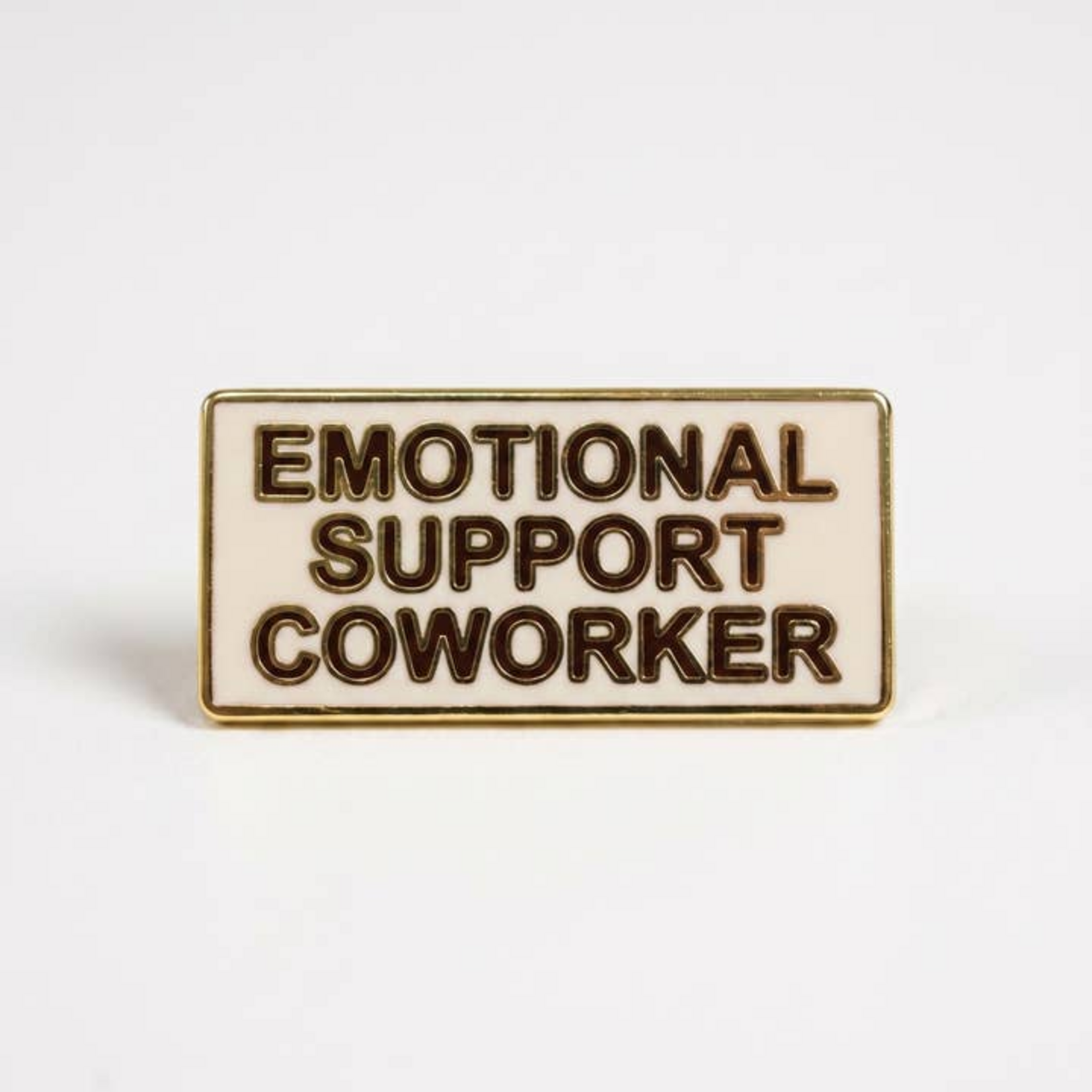 Strike Gently Co Emotional Support Coworker Enamel Pin