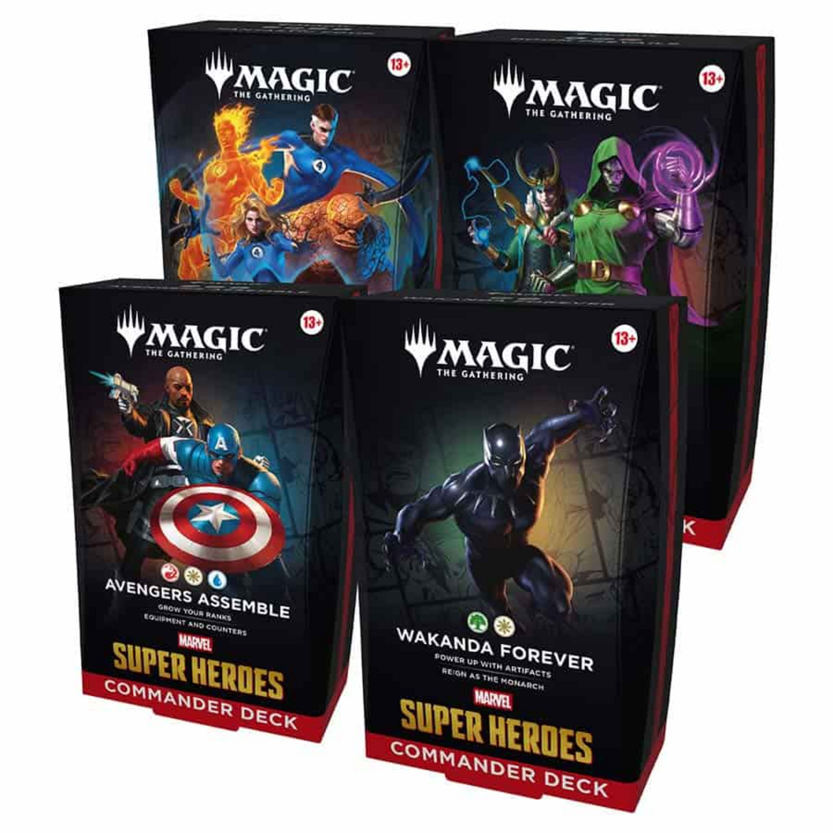 Wizards of the Coast Magic the Gathering Commander Deck Marvel Super Heroes CASE