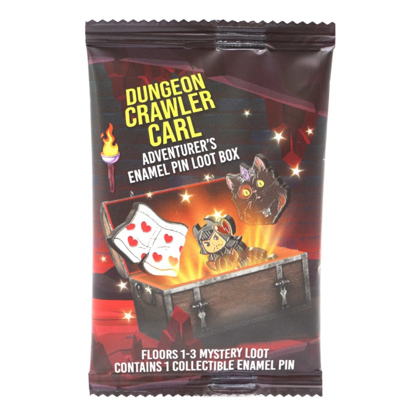 Foam Brain Games Dungeon Crawler Carl Adventurer's Pin Loot PACK