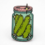 Strike Gently Co Pickle Jar Enamel Pin