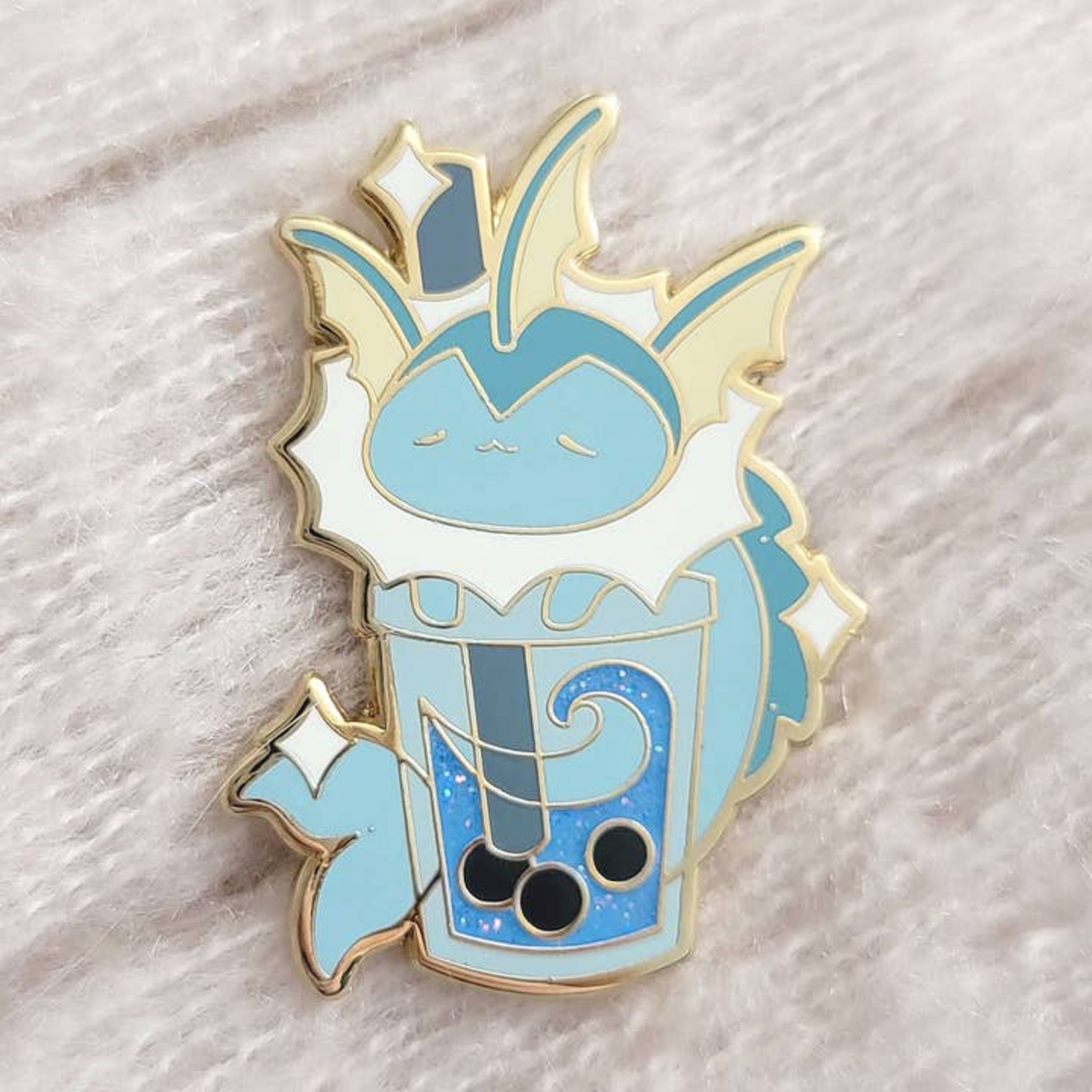 Xhilyn Boba Vaporeon Eevee Enamel Pin