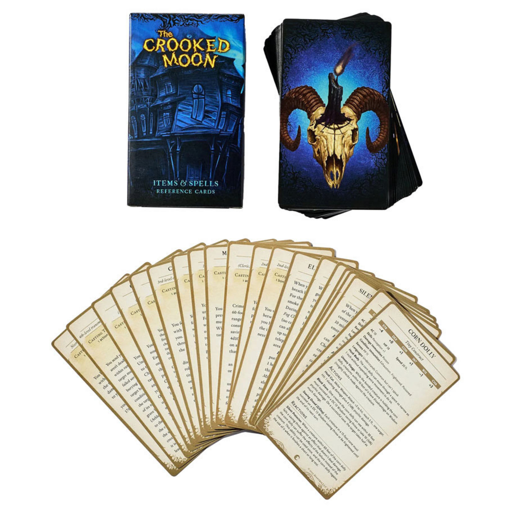 Avantris Entertainment 5E The Crooked Moon Items and Spells Reference Card Deck
