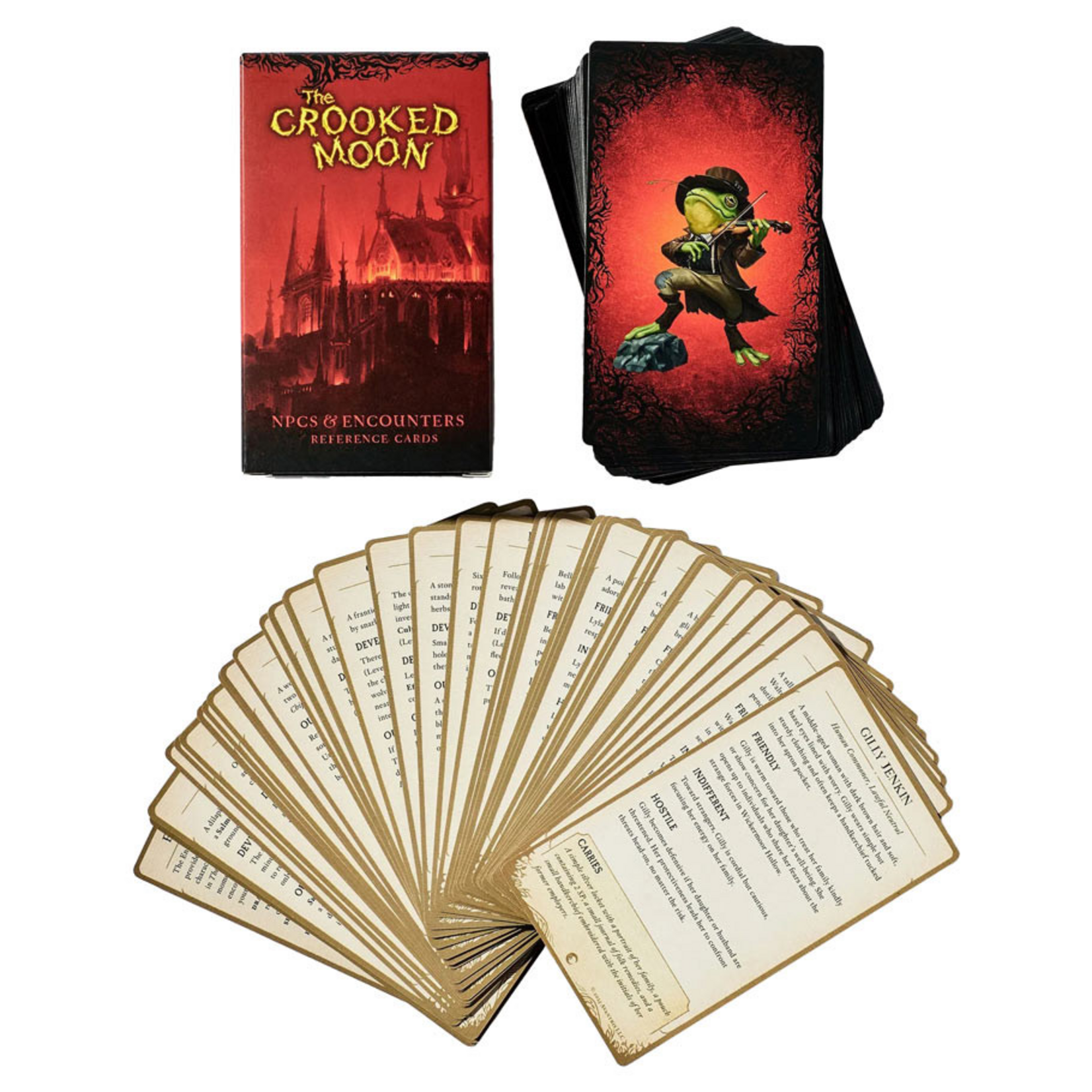 Avantris Entertainment 5E The Crooked Moon NPCs and Encounters Reference Card Deck
