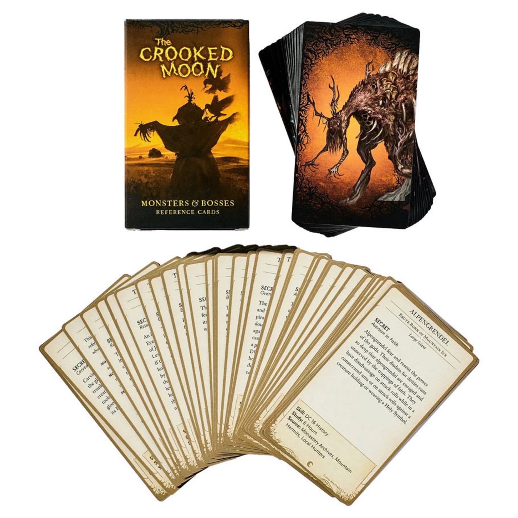 Avantris Entertainment 5E The Crooked Moon Monsters and Bosses Reference Card Deck