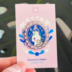 Thousand Skies Portrait of A Rabbit Enamel Pin