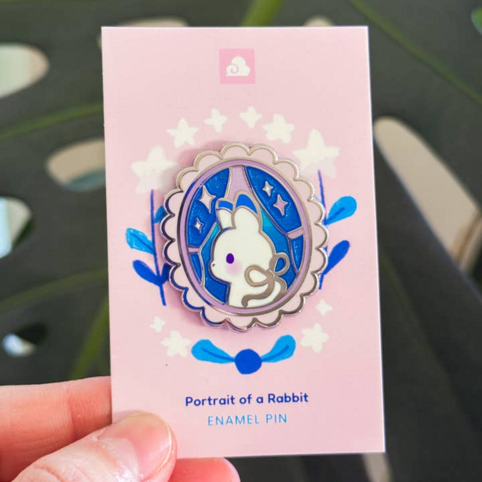Thousand Skies Portrait of A Rabbit Enamel Pin