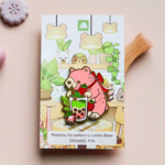 Thousand Skies Matcha Strawberry Latte Bear Enamel Pin