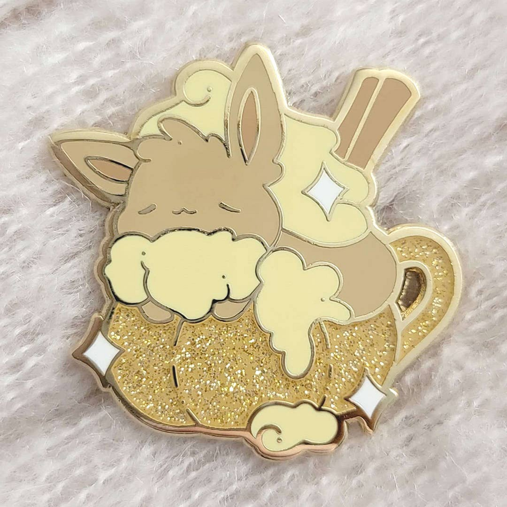 Xhilyn Pumpkin Spice Eevee Enamel Pin