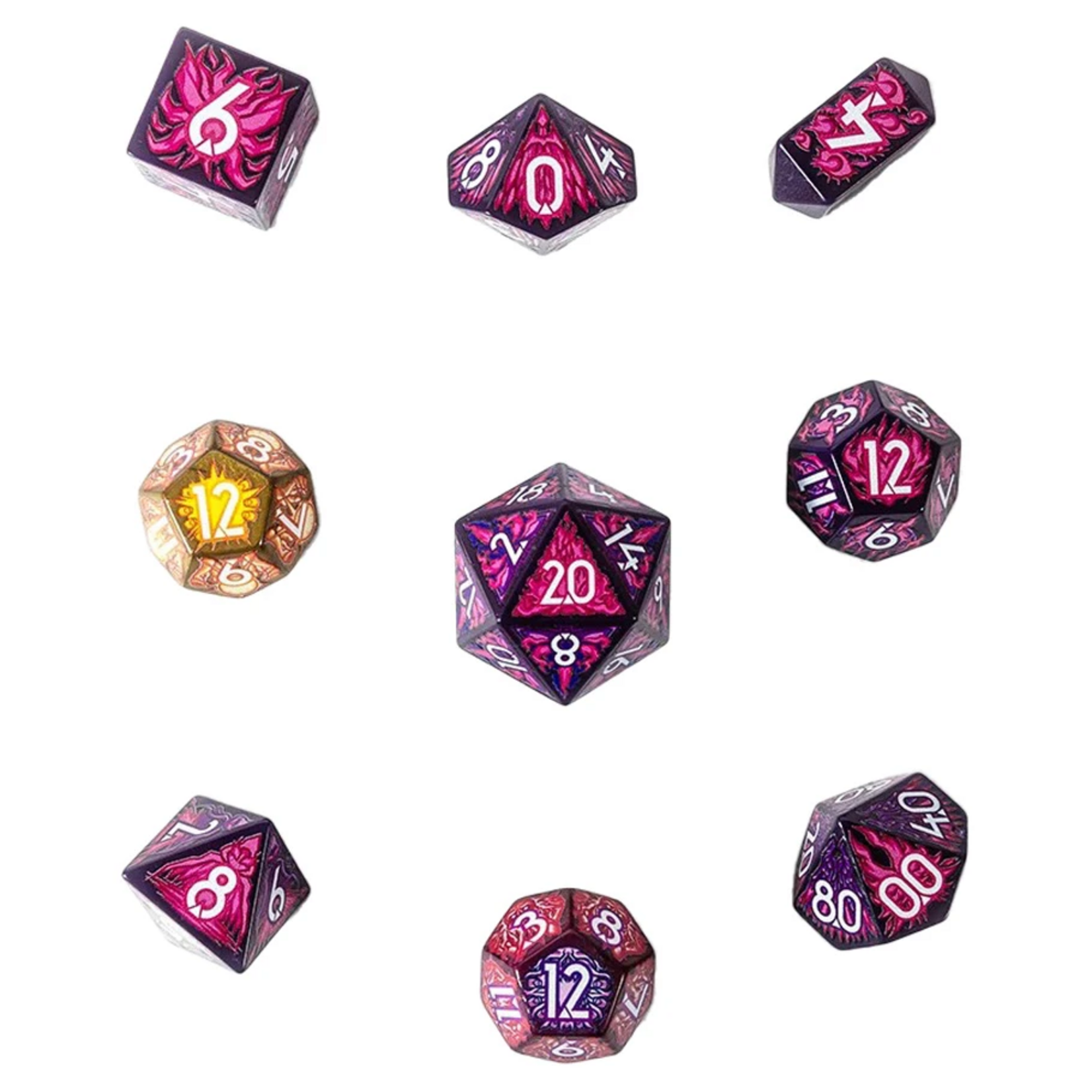 Botch Inc Daggerheart Warlock Polyhedral 9 die set