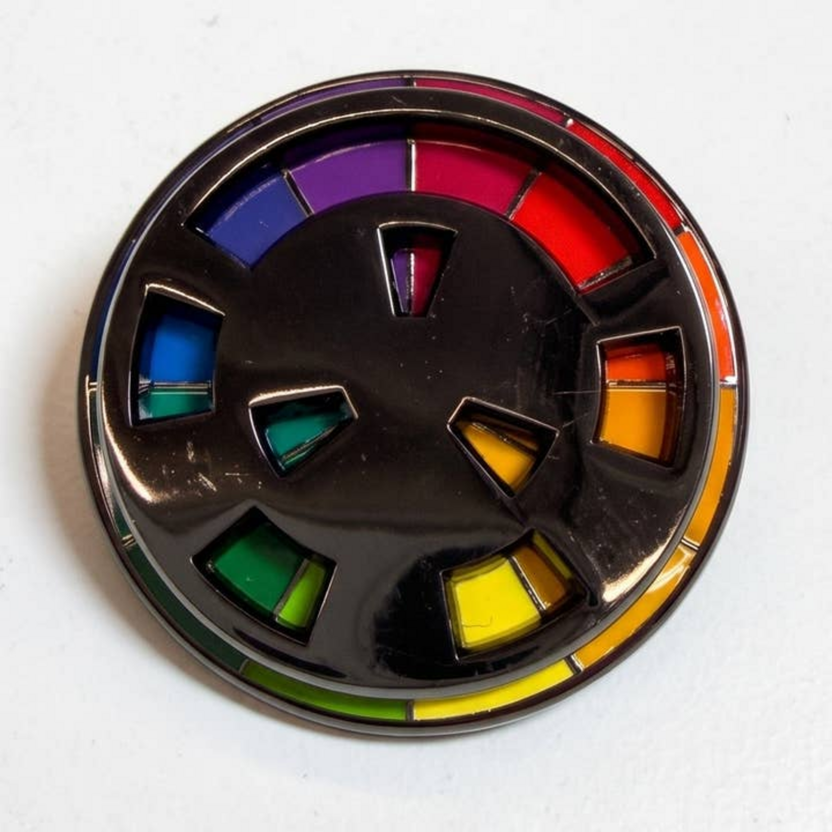 Strike Gently Co Color Wheel Deluxe Enamel Pin