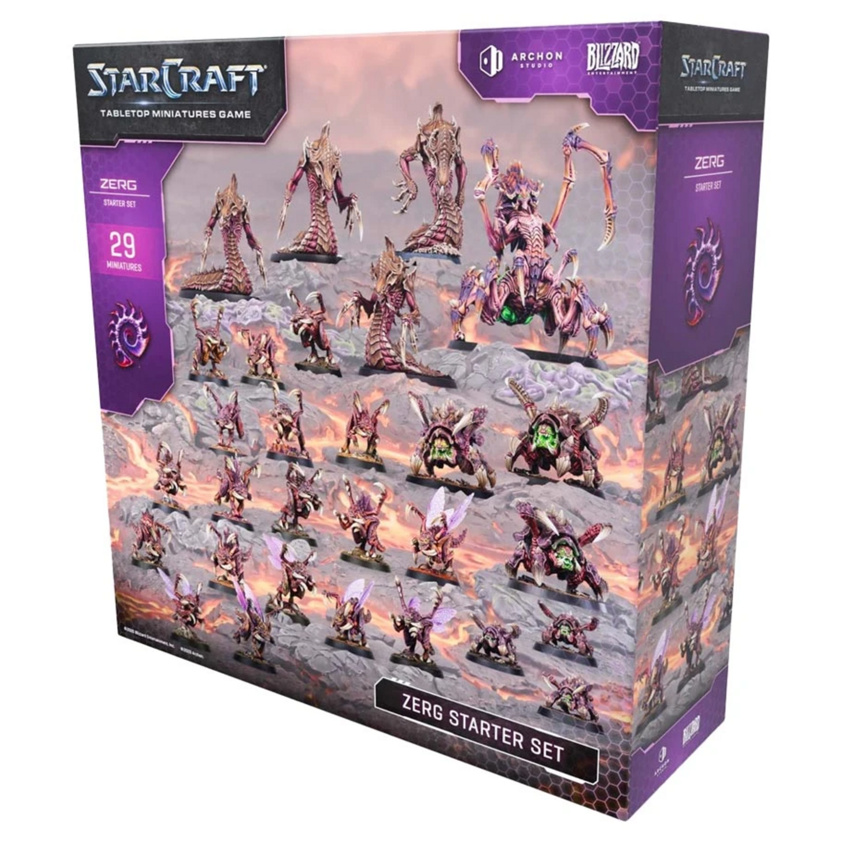 Archon Studios StarCraft Tabletop Miniatures Game Zerg Starter Set