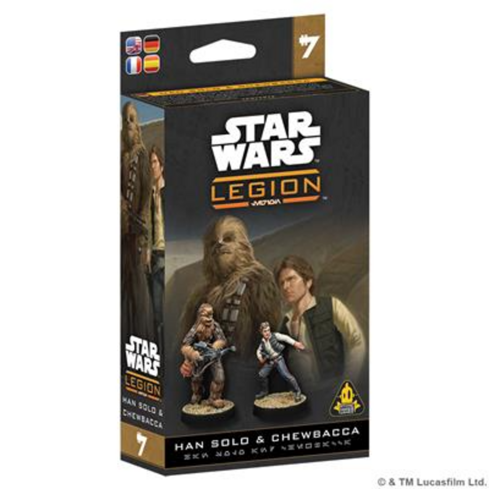 Atomic Mass Games Star Wars Legion Scoundrel Han and Chewie