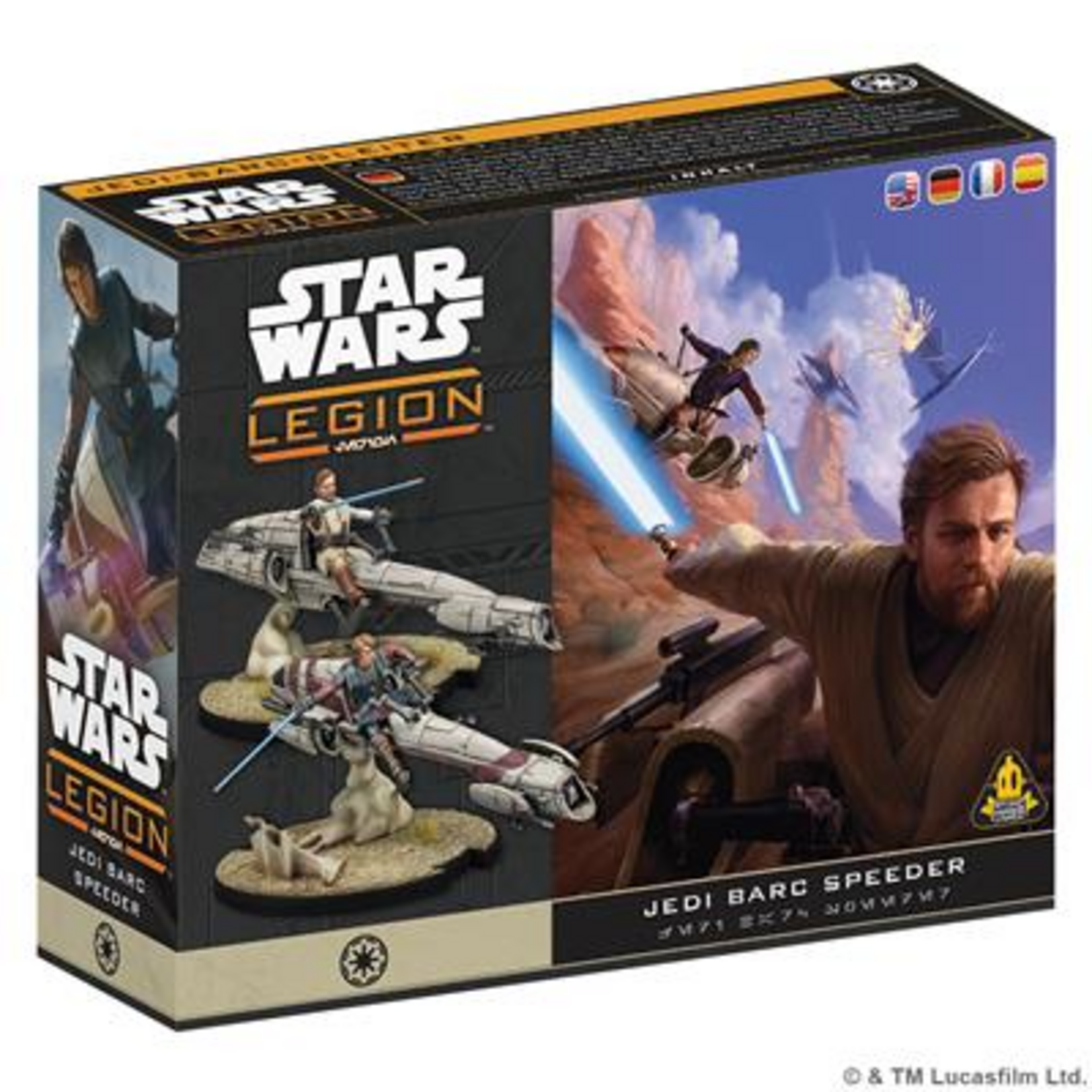 Atomic Mass Games Star Wars Legion Jedi General on BARC Speeder