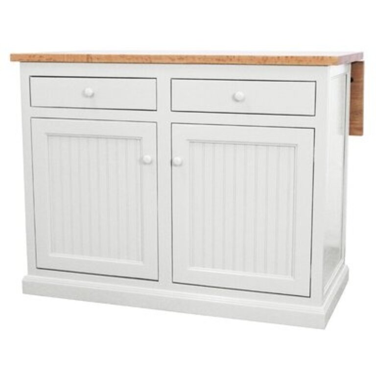 Avant Poplar Kitchen Island Base Finish: Bright White