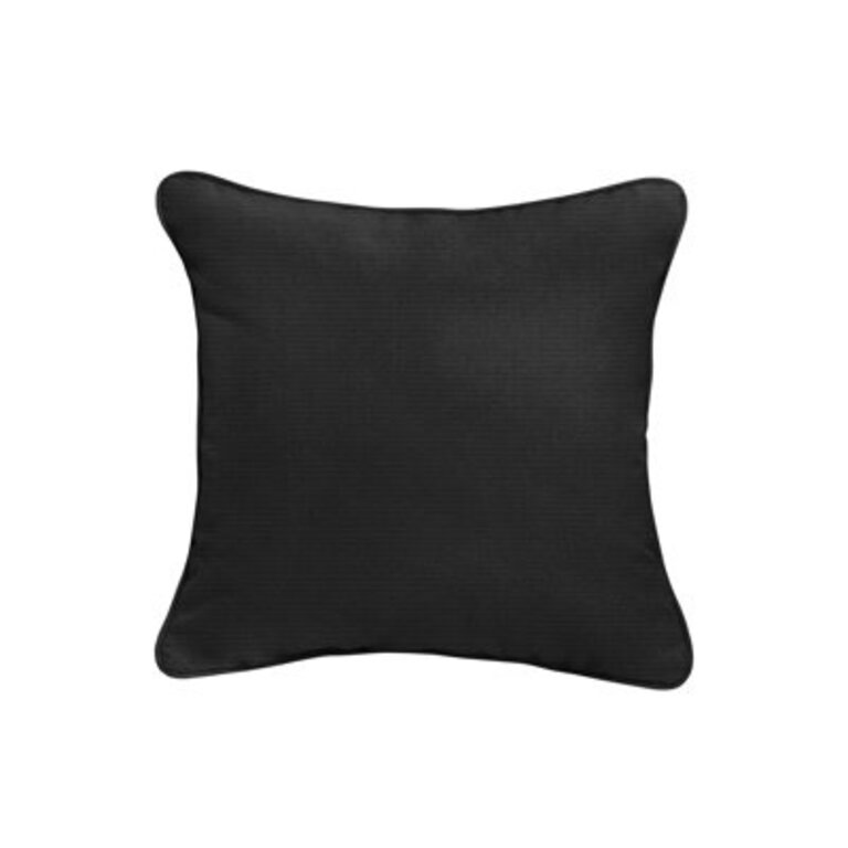 Ansonia Sunbrella® Throw Square Indoor/Outdoor Pillow Cover & Insert Color: Canvas Black, Size: 16" x 16"