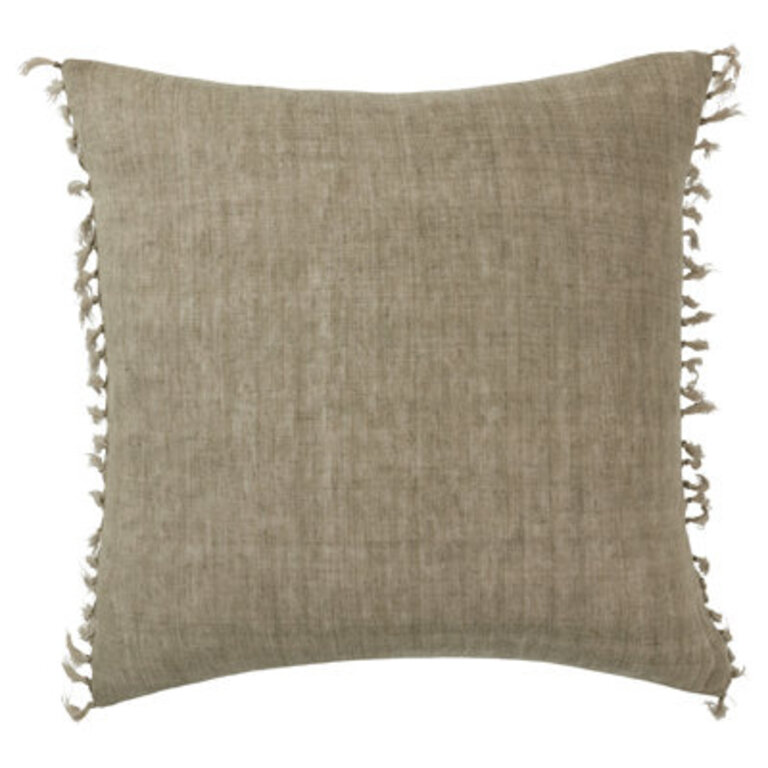 Sharron Square 100% Linen Pillow Fill Material: No Fill, Color: Crockery