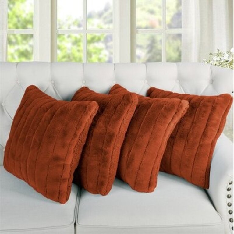 Bessler Square Pillow Cover Color: Umber