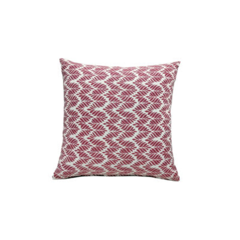 Azed Throw Pillow Color: Red/Pink/Orange/White, Pattern: Geometric Shapes