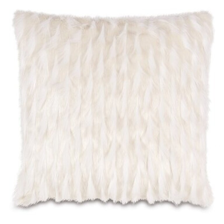 Geode Luxe Faux Fur Throw Pillow Cover & Insert