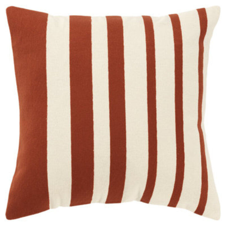 Karka Embroidered Throw Pillow Color: Terracotta/Natural