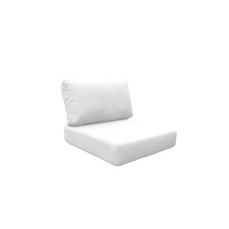 Waterbury Outdoor Cushion Cover Fabric: White