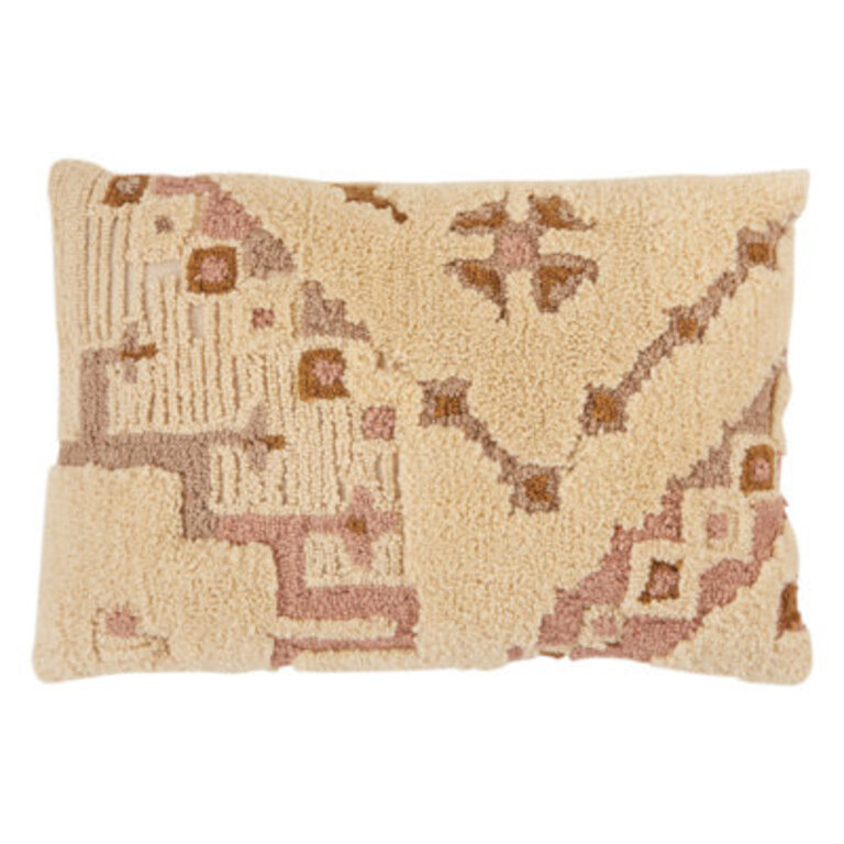 Flores Wool Blend Lumbar Rectangular Pillow Fill Material: Polyester/Polyfi