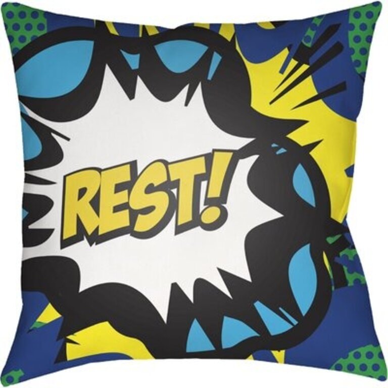 Cassidy Rest Throw Pillow Size: 18" H x 18" W x 0.25" D