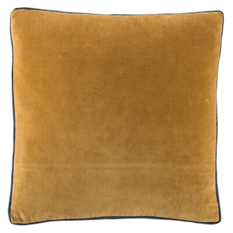 Brixen 18" 100% Cotton Throw Pillow Color: Black/Gold, Fill Material: Pillow Cover Only - No Insert