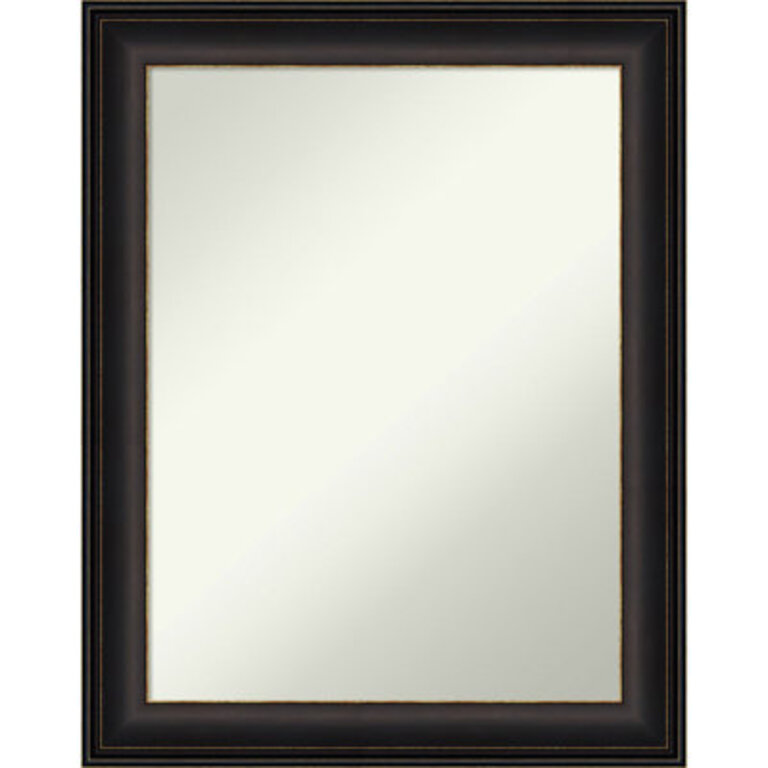 Trio Oil Rubbed Bronze 22.5 in. x 28.5 in. Bathroom Vanity Non-Beveled Wall Mirror Size: 28.5" H x 22.5" W