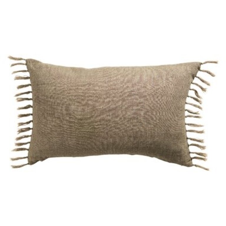 Sharron Rectangular 100% Linen Pillow Cover/Pillow Cover & Insert Fill Material: Polyester/Polyfill, Color: Sage