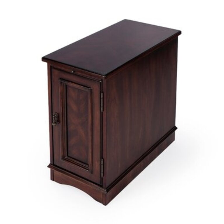 Block End Table with Storage Color: Plantation Cherry