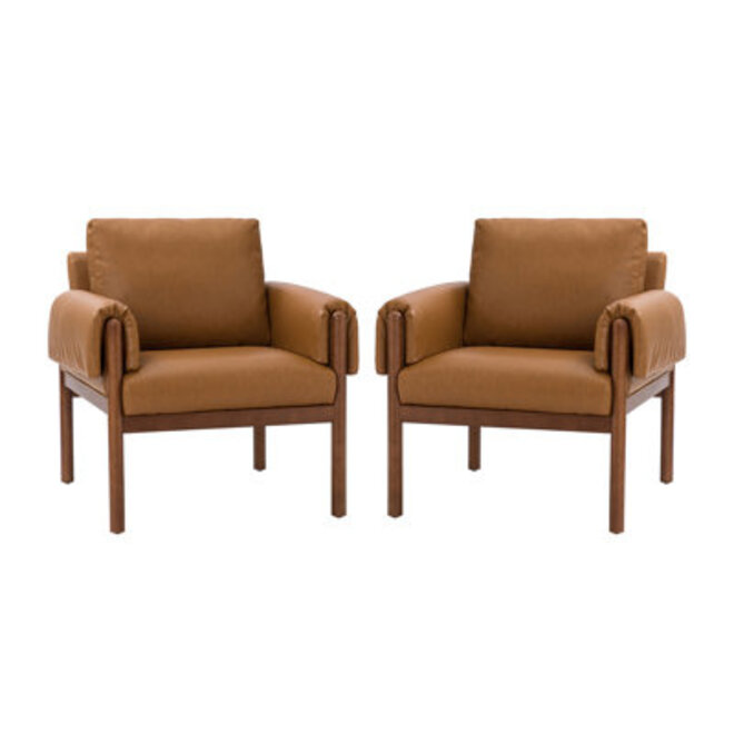 Wayfair cognac leather chair best sale